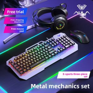 AULA | Gaming Keyboard Mouse Headset Set for FPS