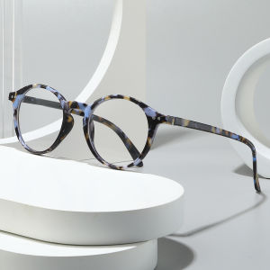 JN IMPRESSION กรอบแว่นตาเรโทรเล็บกรอบขนาดเล็กทรงกลมน้ำหนักเบามากสำหรับผู้หญิงกรอบกรอบกระดองเต่าฉบับภาษาเกาหลีแว่นตาอ่านหนังสือแสงสีฟ้า