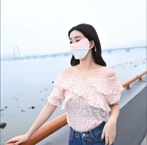 Khẩu Trang Chống Tia UV UPF50+  Che Gò Má – Vải Lạnh Siêu Mát Có Lỗ Thoáng Khí Co Giãn 4 Chiều