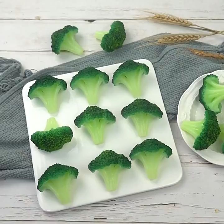 【Pre-order】 Simulation Food Vegetable West Broach Broccoli Model ...