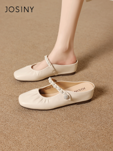 Josiny | Spring Comfortable Flat Mary Janes Half Dorsay Shoes
