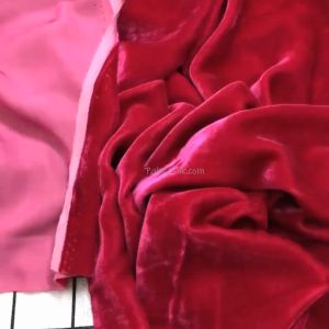 Vải nhung the tơ tằm cao cấp may áo dài siêu mềm mượt và nhẹ số 6