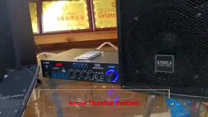 2000W 2-channel D-level HIFI Bluetooth 5.0 power amplifier car/MP3 player with luminous kno