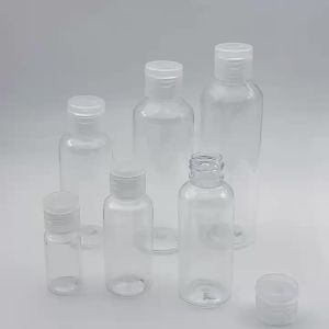 3/5/10Pcs Travel Bottle 5ml/10ml/30ml/50ml/60ml/100ml/120ml Makeup Empty Plastic Bottles Flip Cap For Liquid Lotion Cream