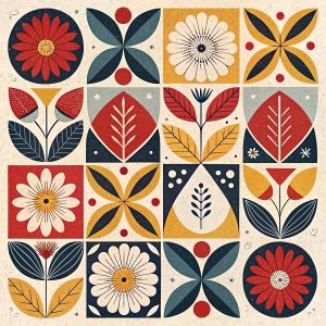 HUACAN Embroidery Kits Mandala Flower Cross Stitch Tree Flower Abstract 11CT Wall Decor DMC Thread Handicrafts Needlework