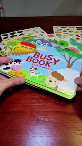 OSSDE Montessori Busy Book Animals Dinosaurs Early Education Independent Learning Self-Exploration
