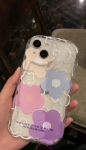 Case Realme 2 2 Pro 5 5i C1 C3 C11 2020 C11 2021 C12 C15 C20 C21 C21Y C25 C25Y C31 C35 C51 C53 C55 Narzo 20 30A 50A Prime Casing Cute Flowers Lovely Floral 3D Meteorite Pattern Transparent Shockproof