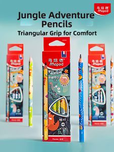Maped | Jungle Theme Sketching Pencils Triangular 12 Pcs