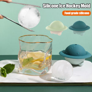 Silicone nhỏ Ice Hockey khuôn hộ gia đình đá tròn Maker đá viên bay nhỏ chiếc đĩa đá tròn khuôn làm đá mới