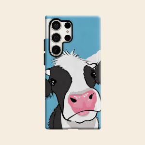 cartoon cow sky Luxury Fashion Full Lens Protective Case for Samsung Galaxy S26 S25 S24 A56 A36 Plus Ultra
