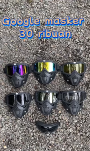 kaca mata google masker helm bogo helem dewasa Taffsport Google mask Anti Glare Windproof termurah terlaris No.1