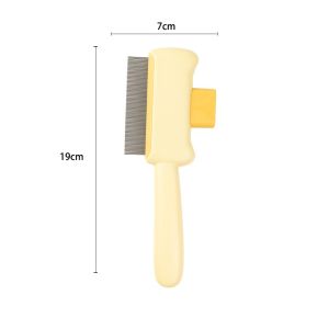 Cat Brush For Short Long Hair Deshedding Tool With Release Button Pet Grooming Comb Fur Remover Shedding Supplies