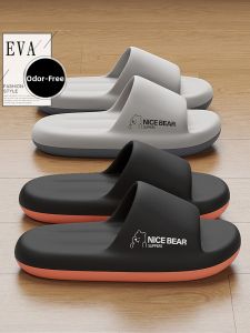 Mens Summer Thick Bottom Sports Slippers Indoor Home Wear Outdoor Casual Fashion EVA Flat Sandals Youth Daily Comfortable