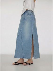 TEENIE WEENIE | Cool Sensation Womens Denim Half Skirt Split