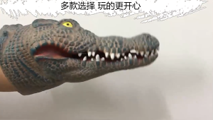 Dinosaur Hand Puppet Soft Rubber Simulation Tyrannosaurus Triceratops Head Glove Hand Doll Kids Toy Children’s Gift