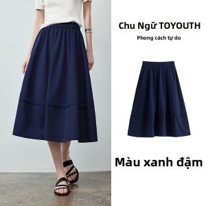 Toyouth | Chân Váy Ngắn Nếp Li Mới Mùa Hè Màu Xanh Klein Cho Bé Gái