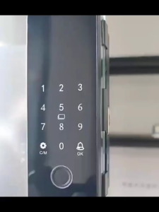 ตัวล็อคประตูบานเลื่อน Digital Door Lock ล็อคลายนิ้วมือ กลอนประตูดิจิตอล ประตูบานสวิง ประตูเลื่อน TUYA APP