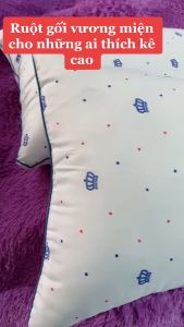 Ruột gối hoạ tiết vương miệnBông Sơ Tinh Khiết Kháng Khuẩn KT  45 x 65 và 50x70cm