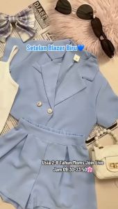 Setelan Anak Perempuan 3 in 1 Blazer Celana Fashion Import
