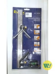 REMAX 12" / 300mm Combination Square Ruler 64-CM036 / Adjustable Metric Angle Ruler
