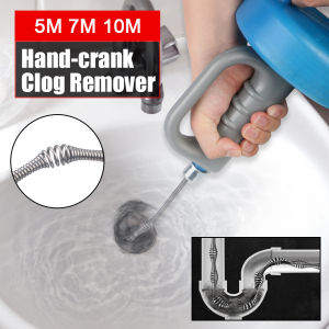 Handheld Toilet Sink Drain Unblocker Bathroom Kitchen Cleaning Tools Sewer Pipe Plunger Dredge Clogged Remover 5/7/10 Meters