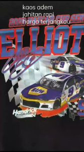 Kaos Vintage NASCAR Chase Elliott & Kaos Distro Pria Keren