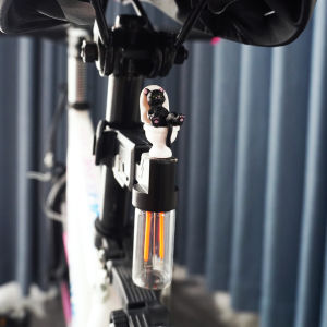 Night Riding Bicycle Tail Light Black Cat Cartoon Creative Equipment Warning Light Accessories Universal Bicycle Rear Light