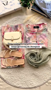 ZOE ARISAH Krisya Kurung Raya 2026 Moden Floral Printed BF Friendly Nursing Wanita Muslimah Cheongsam Baju Raya Modern ZOE ARISSA