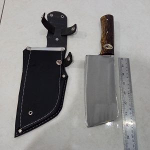Pisau Dapur/Chef Pencacah Lokal Fulltang/Anti Copot Sarung Kalep
