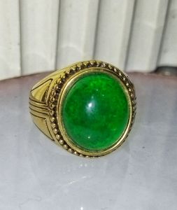 Cincin Batu Green Zambrud Zambia