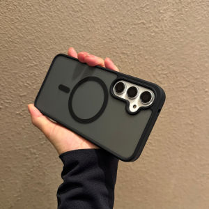 เคสโทรศัพท์แม่เหล็กป้องกันกระแทก ป้องกันลายนิ้วมือสำหรับ Samsung Galaxy S25 S24 Ultra A56 A55 5G FE