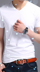 ( ❤️FREESHIP❤️ * ) Áo thun nam tay ngắn cổ tim vải cotton mềm mịn Nhiều màu dáng body thời trang