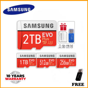 Sansung Evo Plus 128GB 256GB 512GB 1024GB 2000GB 1TB Micro SD Card High Speed Flash Card TF Memory Card Memory Card Mobile Phone Tablet Micro SDXC Card (Pula) na may SD Adapter Class 10