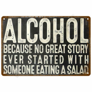 CIFbuy | Retro Metal Sign Vintage Wall Art Aesthetic Home Decor Man Cave Garage Tin Plate