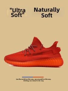 Giày Yeezy Đế Dày Thoáng Khí Đa Năng Màu Đỏ
