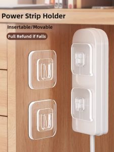 Hourleey | Thickened Powerful Wall Mounted Socket Fixer and Router Storage Shelf with Male and Female Clips