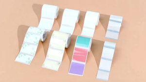 Niimbot 1 ม้วน B1/B21/B3S สีขาวสติกเกอร์ฉลากกันน้ําน้ํามันหลักฐานไม่มีกาวตกค้างฉลากกระดาษสําหรับ B1/B21/B3S เครื่องพิมพ