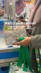 Dompet Wanita Double Pocket Daur Ulang - Wallet Double Pocket