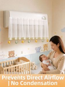 XUANG | Air Conditioner Wind Blocking and Dustproof Curtain