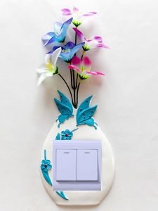 Miếng Dán Ổ Cắm Điện Bằng Nhựa Chống Thấm Nước Phong Cách Châu Âu Đơn Giản Trang Trí Nhà Cửa Bảo Vệ Nút Bấm Hình Động Vật Mới Trung Quốc Đại Lục