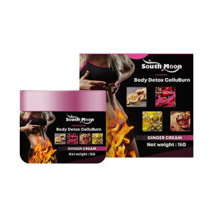 South Moon Body Detox Ginger Cream Massage Body Toning Slimming Gel Loss Weight Shaping Detox Burning Fat Ginger Cream Health Care Muscle Relaxation Body Sculpting Abs Balm Fat Burning Anti-Cellulite Weight Loss Firming Cream Abdominal Massage Shaping