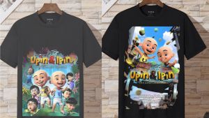 Kaos Anak Cotton Upin & Ipin Series Usia 1-10 tahun