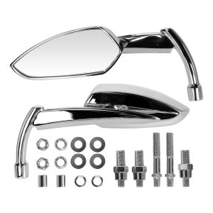 1 Pair Motorcycle Rearview Side Mirrors Scooter Motocross RearView Mirrors 8/10mm For Harley Honda Yamaha Chopper Cruiser