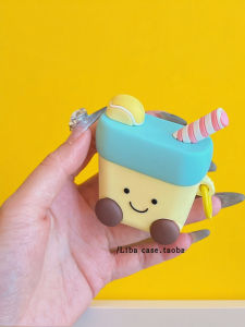 Cartoon Lemon Soda Wireless Bluetooth Earphone Case Fourth Generation AirPods pro Soft Silicon Protective Cover for Apple AirPods