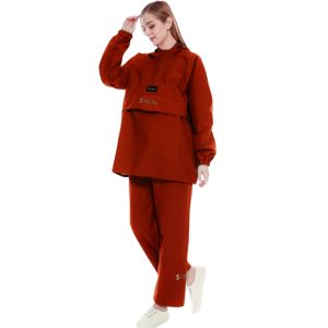 Jas Hujan Motif Wanita Pria Dewasa SAKU KANGGURU SNDR