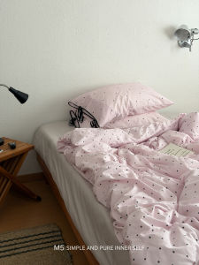 French Style Pure Color Girls Cotton Bedding Set