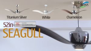 MT Edma 52in Seagull Kipas Angin Plafon dengan LED GX53 8W dan Remote Control
