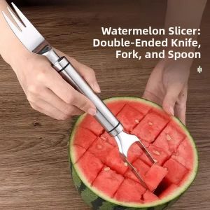 Stainless Steel Double Headed Fruit Separator Kitchen Utensil for Home Use Sharp Diced Cutting Tool