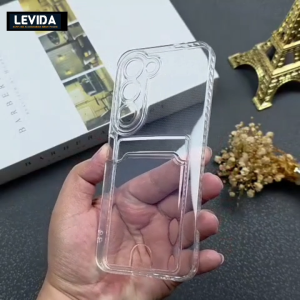 Tecno Spark 40 Pro Tecno Spark 40 Pro Plus Teco Spark 40C  Card Case Clear / Slot Kartu Bening Case Tecno Spark 40 Pro Tecno Spark 40 Pro Plus Teco Spark 40C