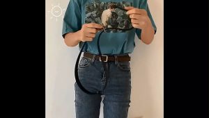 Blumey เข็มขัด หญิง ชาย เข็มขัด เข็มขัดยีนส์หัวทรงสีเหลี่ยม สีพื้น เข็มขัดแนวหวินเทจ หน้าเป๊าก